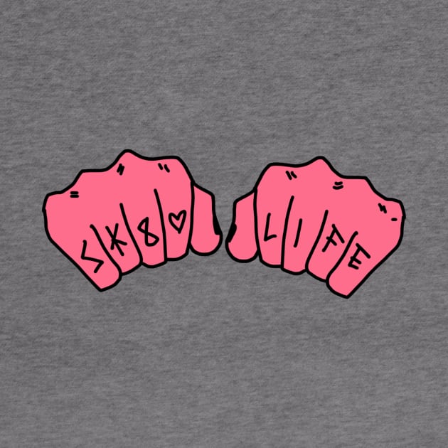 Sk8 Life full color knuckles by DixxieMae